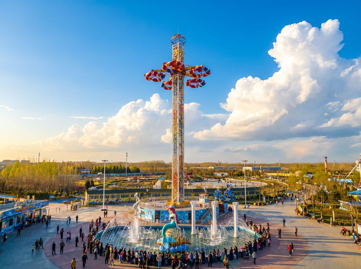 Interstellar UFO Gyro Swing Ride - Spinning Tower Attraction Manufacturer