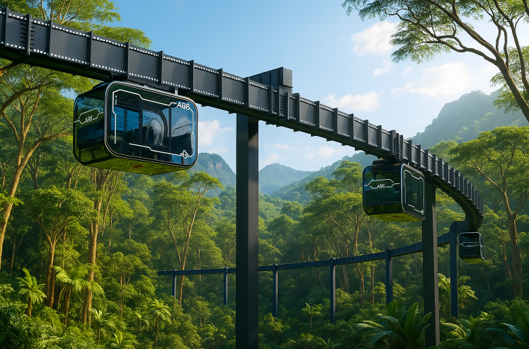 Space Cruise Monorail Tour - Custom Elevated Sightseeing Ride