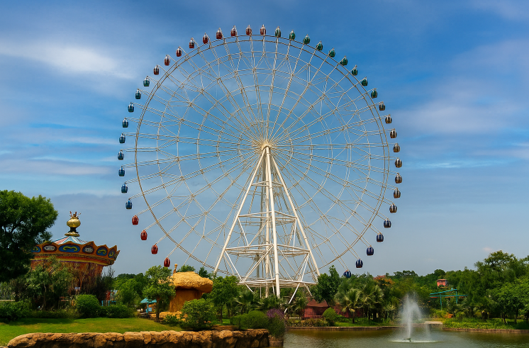 89 m Truss-Type Ferris Wheel - 324-Passenger Giant Wheel
