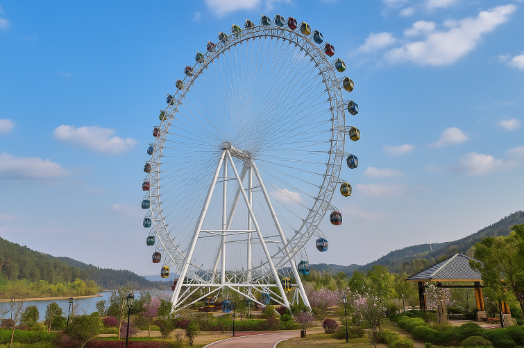 66 m Cable-Spoke Ferris Wheel - 216-Guest Panoramic Ride