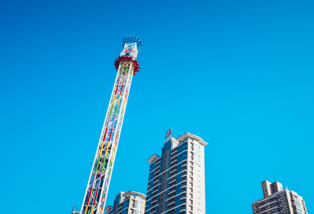 Free Fall Drop Tower - 53 m Vertical Thrill Ride for Sale