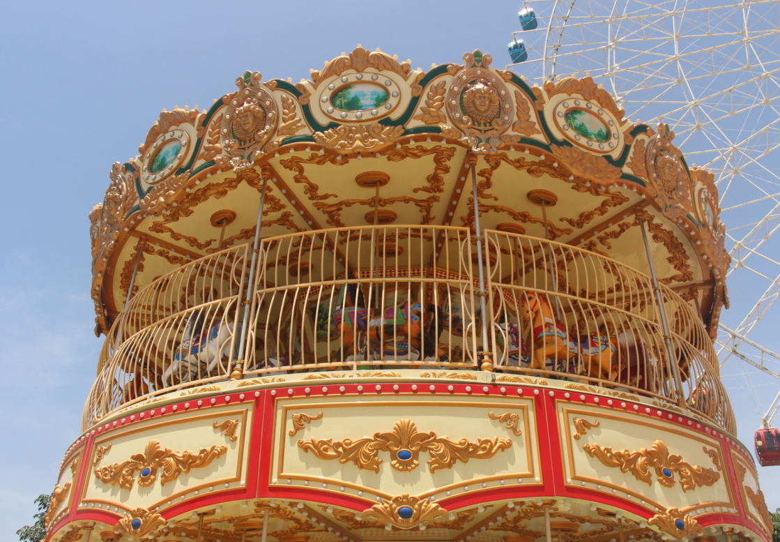 Luxury Double-Deck Carousel - 68-Passenger Classic Park Ride