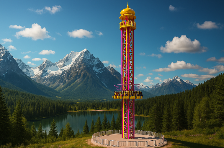 Rotating Drop Tower - 35 m Pneumatic Jump Ride