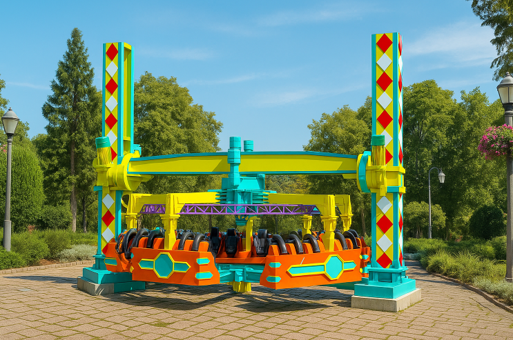 Time-Space Gate 4D Swing Ride - Multi-Axis Thrill Attraction