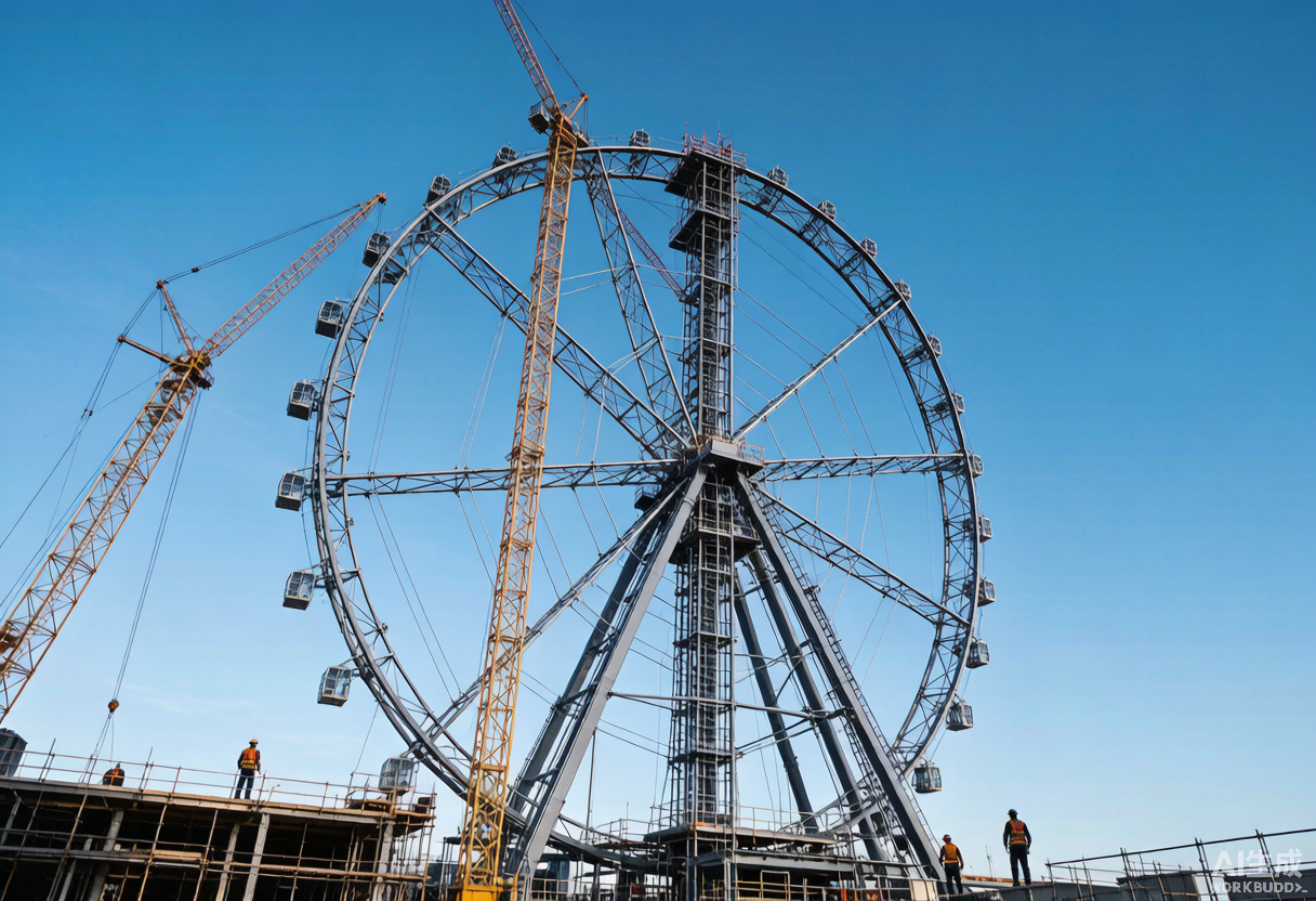 China Rides Completes Delivery of 120-Meter Giant Ferris Wheel to Middle East Theme Park