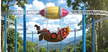 Suspended Sightseeing Car - Themed Monorail Park Tour Ride